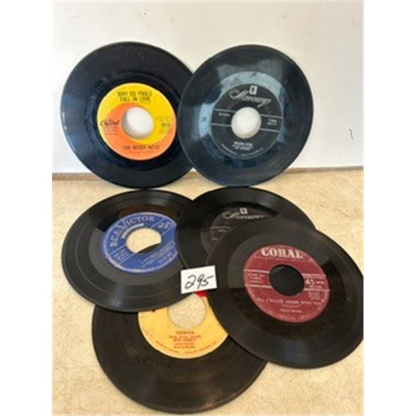 (6) 45-RPM Vinyl Records