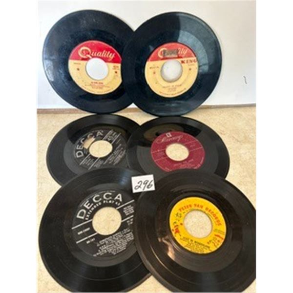 (6) 45-RPM Vinyl Records