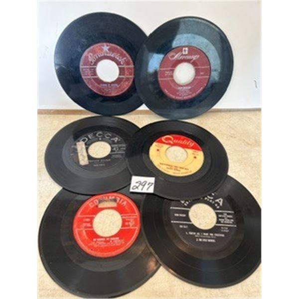 (6) 45-RPM Vinyl Records