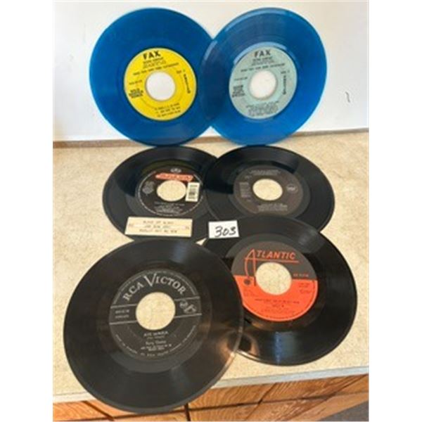 (6) 45-RPM Vinyl Records