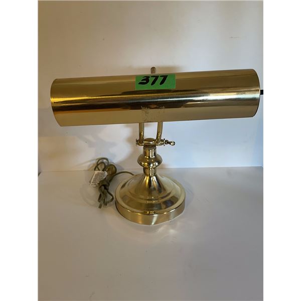 Vintage Brass Bankers Desk Lamp, Double Hinged (good condition)