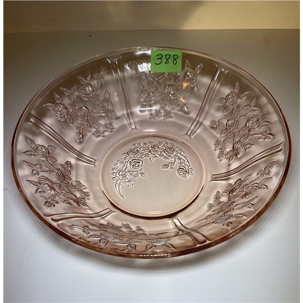 Vintage Federal Glass Pink Depression Glass “Pink Sharon Cabbage Rose” (1935-1939)