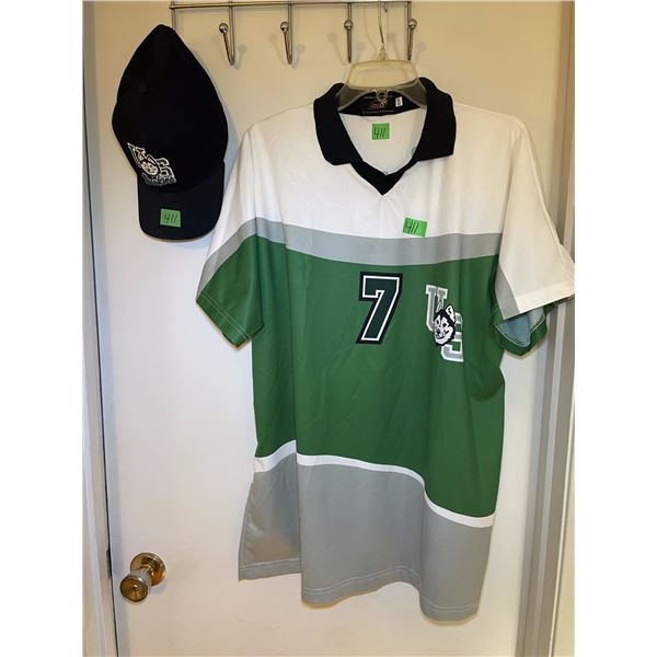 Polo Style U of S Huskies Jersey (XL) & U of S Huskies Ball Cap