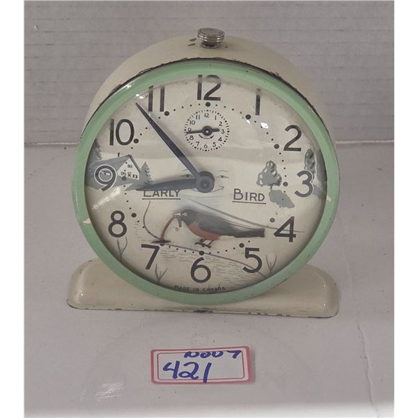 Vintage Westclox “Early Bird” Alarm Clock