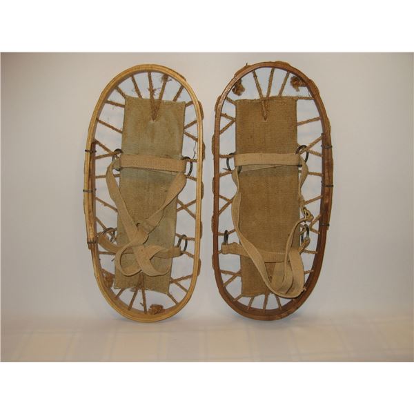 Antique Bear Paw Snowshoes