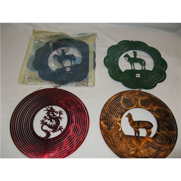 Set of 4 Copper Wind Spinners