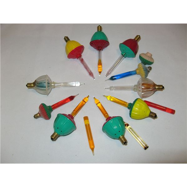 Lot of Vintage Christmas Bubble Lights