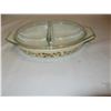 Image 1 : Pyrex Divided Serving Dish - Acorn Pattern