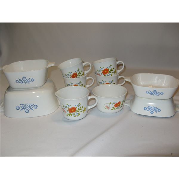 Lot of Corning Ware Dishes