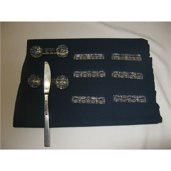 Lot of Beautiful Crystal Cut Glass Knife Rests