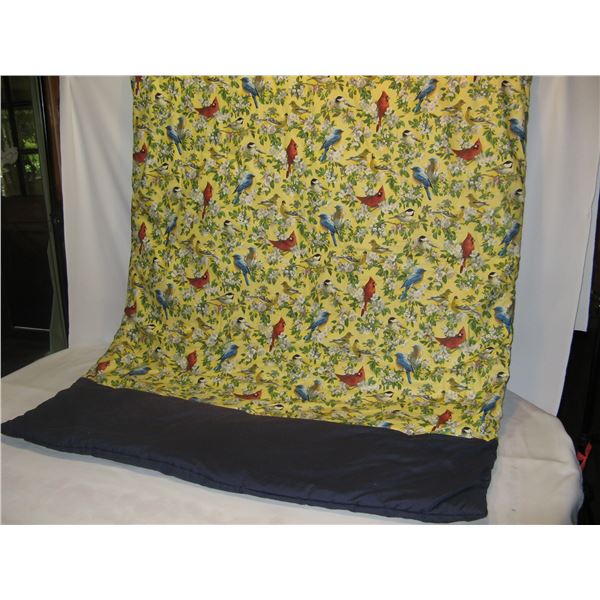 Homemade Quillo Throw with Rabbit Pillow