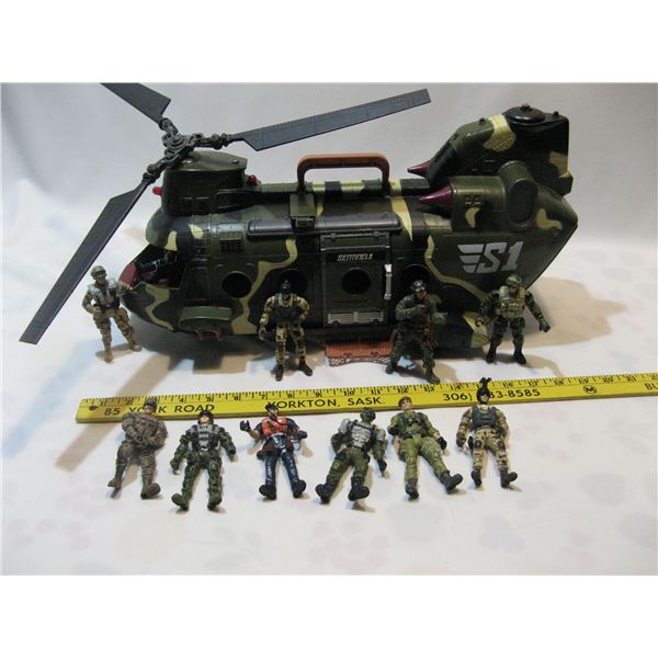 Sentinel 1 Toys R Us Helicopter & Military Figures