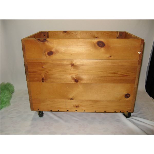 Homemade Solid Pine Wood Cart