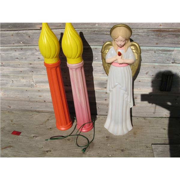 Blowmold Candles & Angel