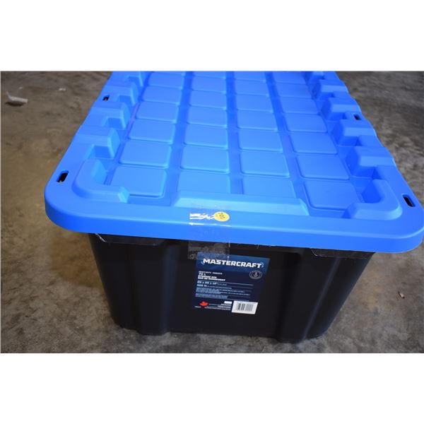 NEW 70L Mastercraft Heavy-Duty Stacking Plastic Tub