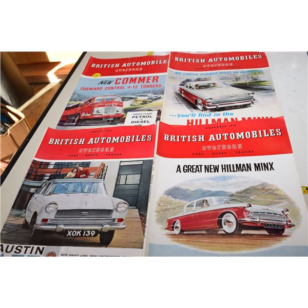 1950’s British Automobiles Magazine Lot
