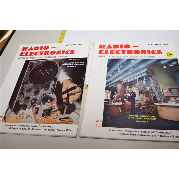 1952 Radio-Electronics Magazine Lot