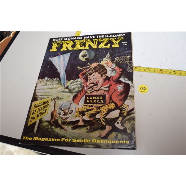 RARE 1958 Frenzy Magazine Issue #1 (Pre Mad Magazine)