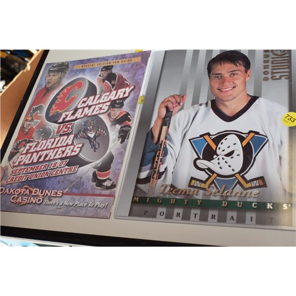 Oversized Teemu Selanne Hockey Card etc.