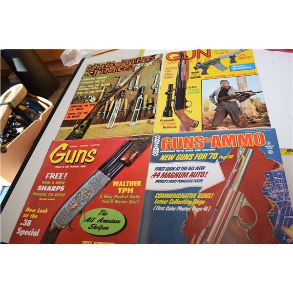 Vintage Guns & Hunting Magazine Lot (inc. Johnny Cash)