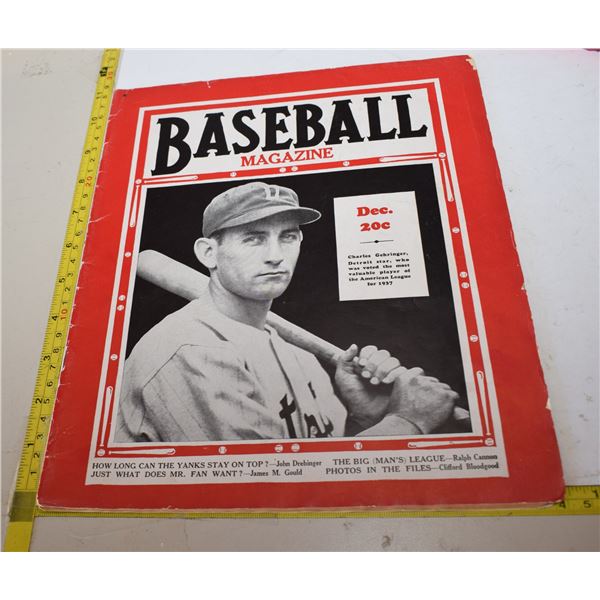1937 MLB Baseball Magazine