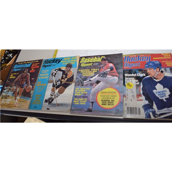 Sports Digest Magazine Lot