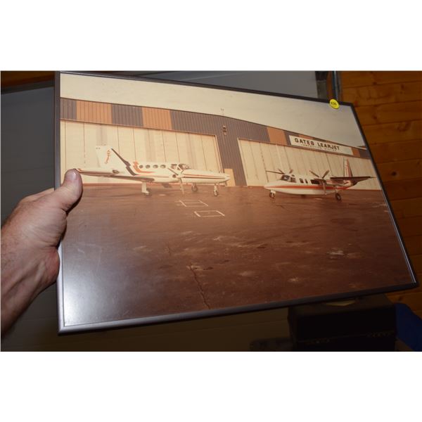 Vintage Airplane Photograph (Framed)