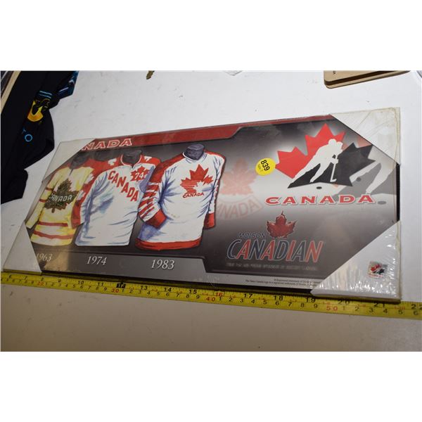 Canada Hockey Hardboard Sign