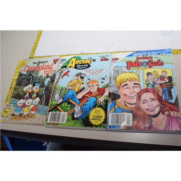 (3) Comic Digests (Archie, Disney)