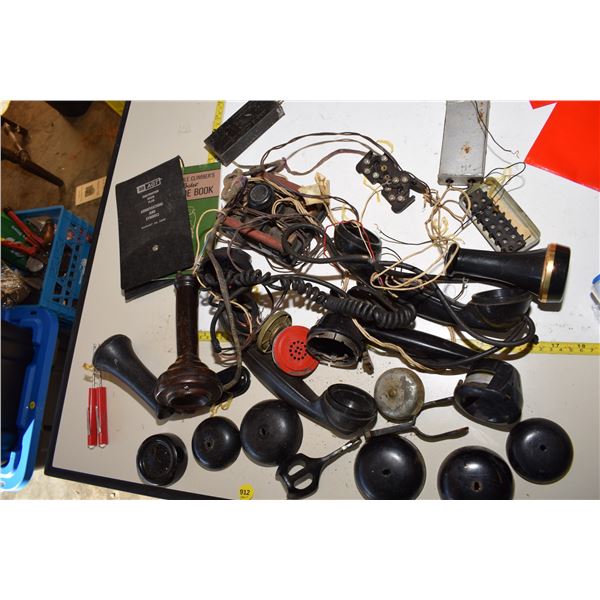 Antique Telephone Part Lot