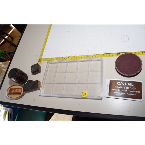Junk Drawer Lot – Coin Display, Print Blocks