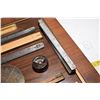 Image 4 : Antique Measuring Tape & Folding Ruler Mounted Display