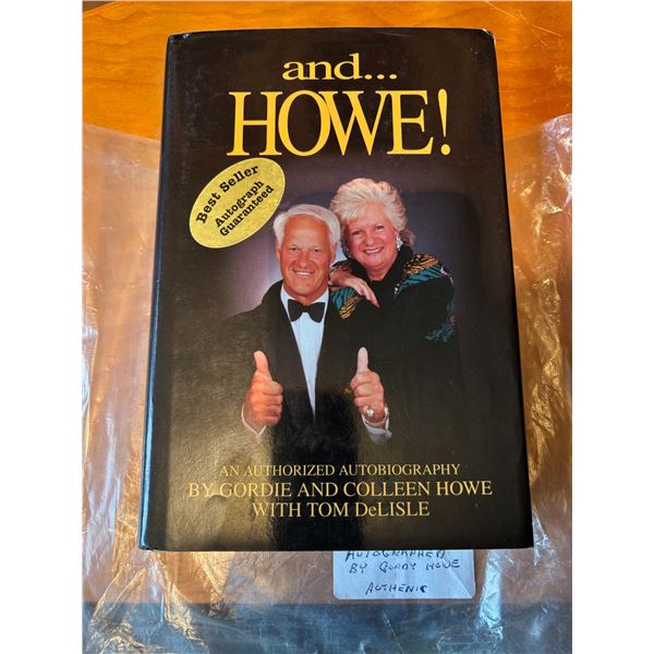 Signed Gordie Howe Book