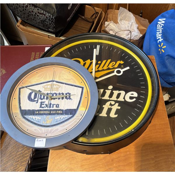 (2) Beer Clocks