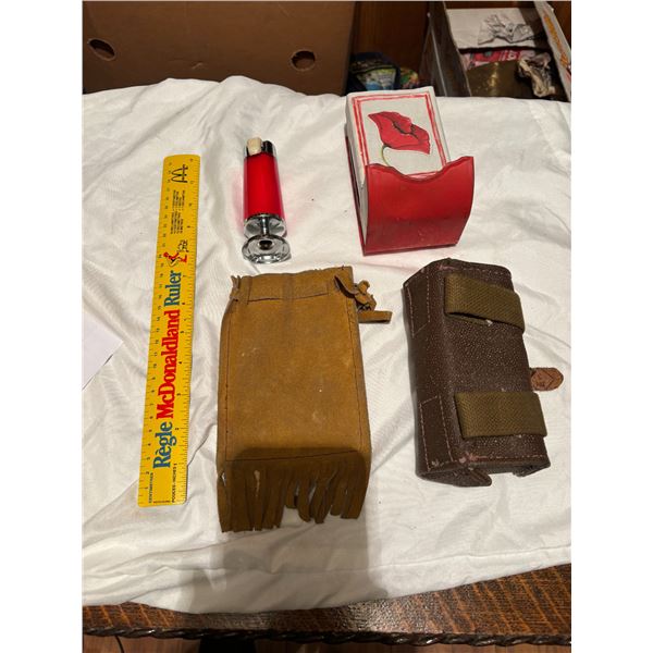 Misc. Vintage Lot inc. Match Box Holder