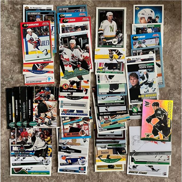 P.A. Raider hockey heroes. 50+ different hockey cards. Modano, Manson Baumgartner.