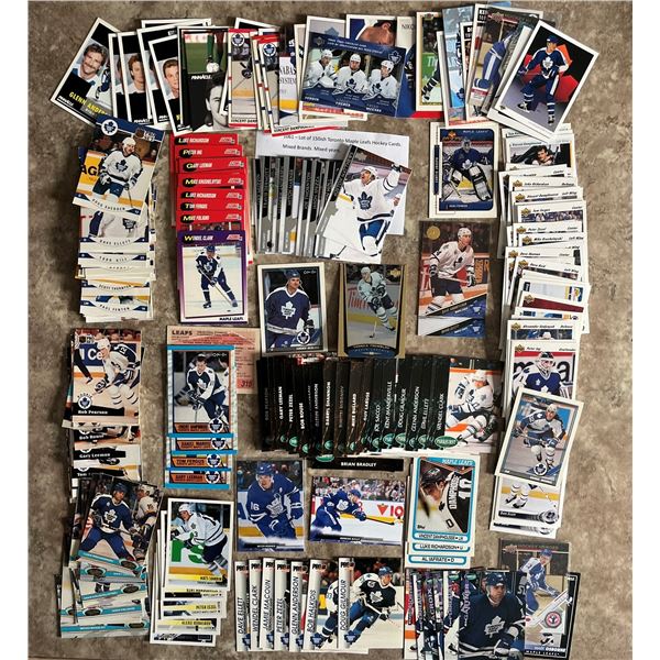 Lot of 150ish Toronto Maple Leafs Hockey Cards. Mixed Brands. Mixed years. Some UD duplicates.