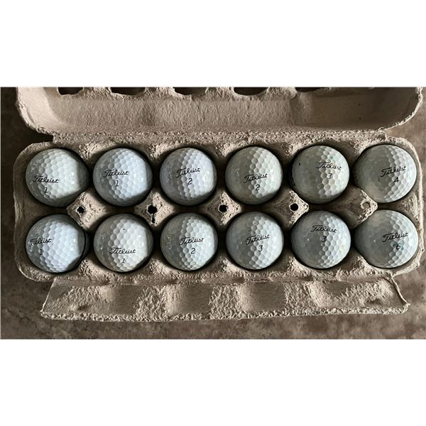 Lot of 12 quality Titleist Pro V1 gently used golf balls