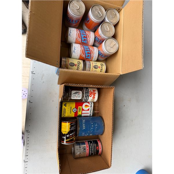 Vintage Beer & Oil Cans