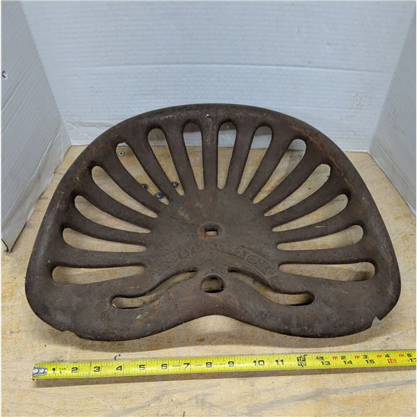“McCormick” Antique Tractor Seat (Has Some Chips/Cracks)