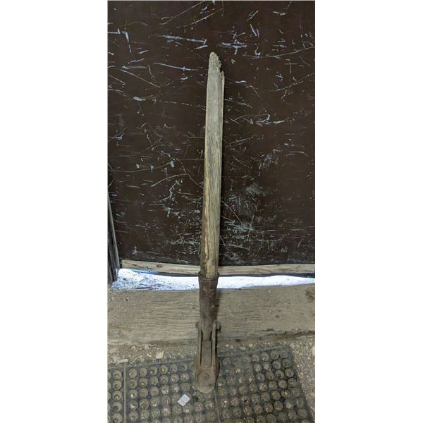 Antique Railroad Box Car Mover/Pusher (Broken Handle)