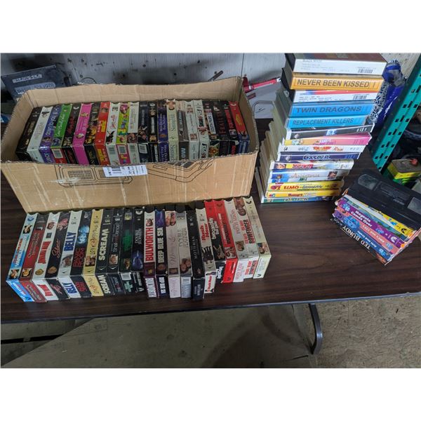 92 assorted VHS movies