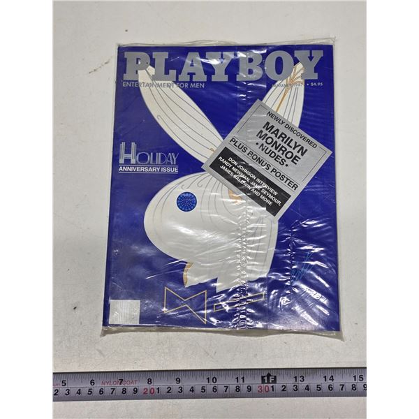 1987 sealed playboy magazine- marilyn monroe