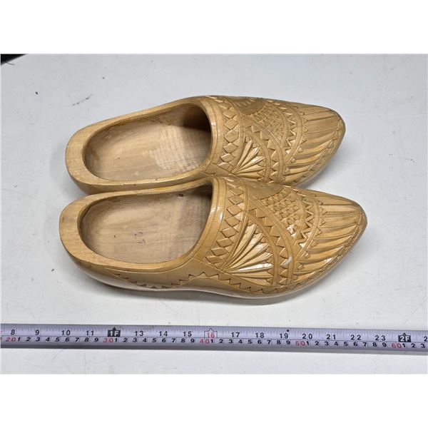 Pair of wooden shoes