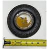 Image 1 : Vintage Goodyear promotional tire-shaped glass and rubber advertising ashtray.