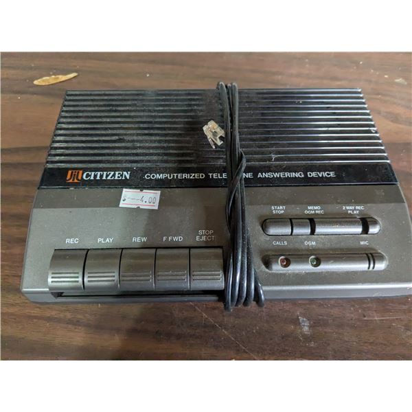 Vintage citizen telephone answering machine