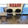 Image 1 : Black Lobby Chairs 2,  US Flag