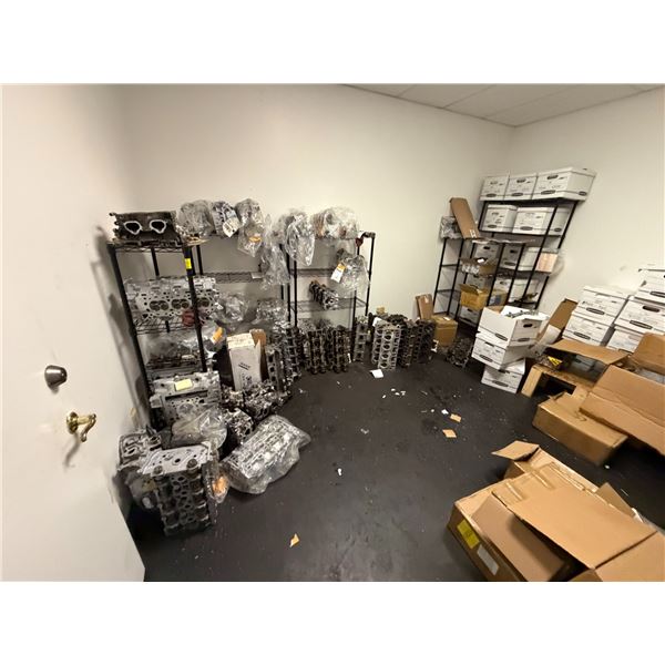 Metro Black Wire Storage Racks 6,  Cylinder Heads in Room  52