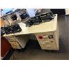 Image 3 : Metal Desk,  Small Cherry Desk,  Small Cabinet