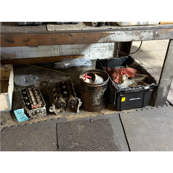 Hardware Parts, Arbor Press Under Table